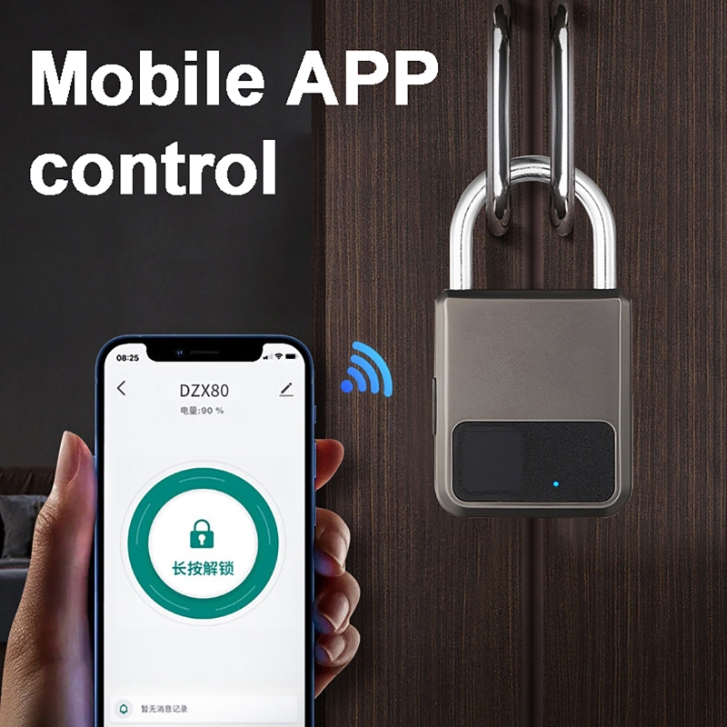 Home Security App - Tuya Smart Padlock 20 Number Fingerprints