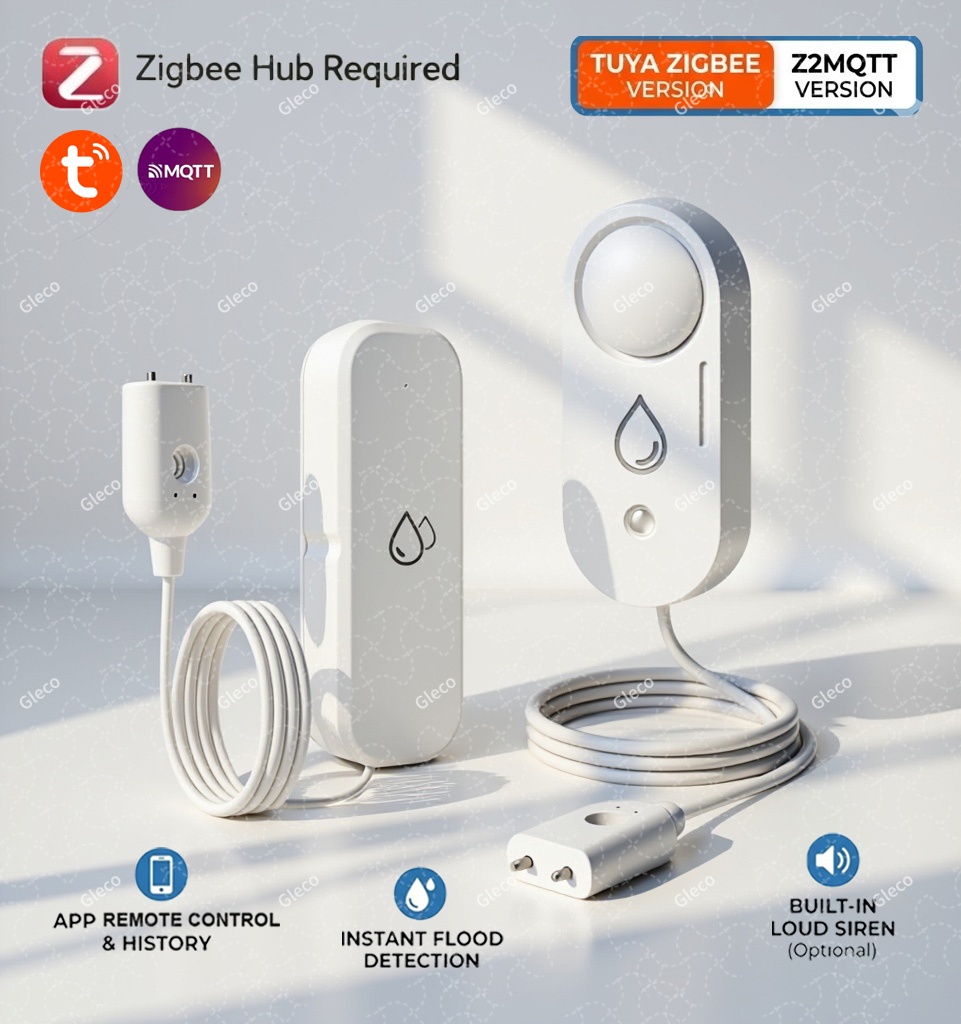 Home Security App - Zigbee Water Leak Sensor Flood Leakage