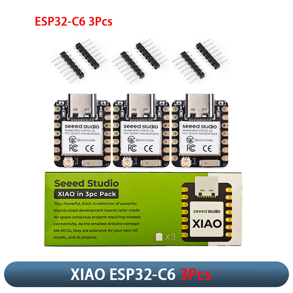 Home Security Technology - XIAO ESP32-C6 3Pcs Development Board Module