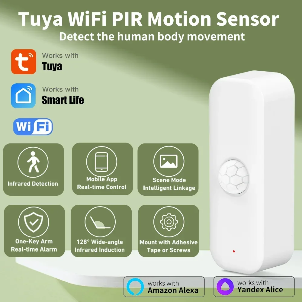 Home Security App - Tuya WiFI Motion Sensor PIR Smart