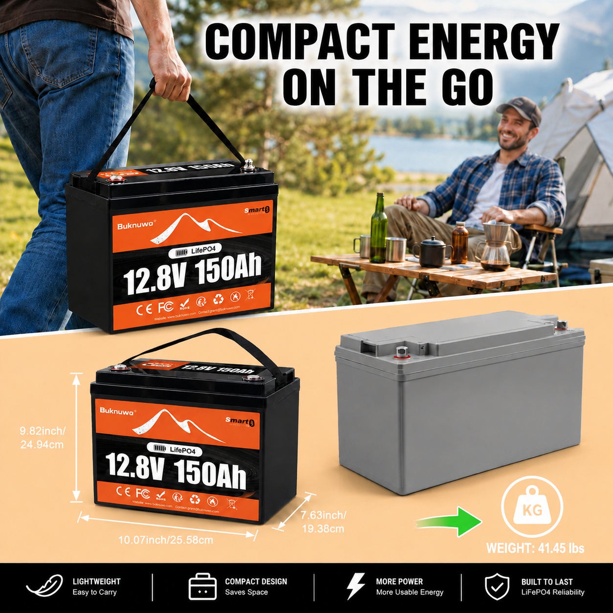 Buknuwo Smart 12V/12.8V 150Ah  - Home Security Technology review and price