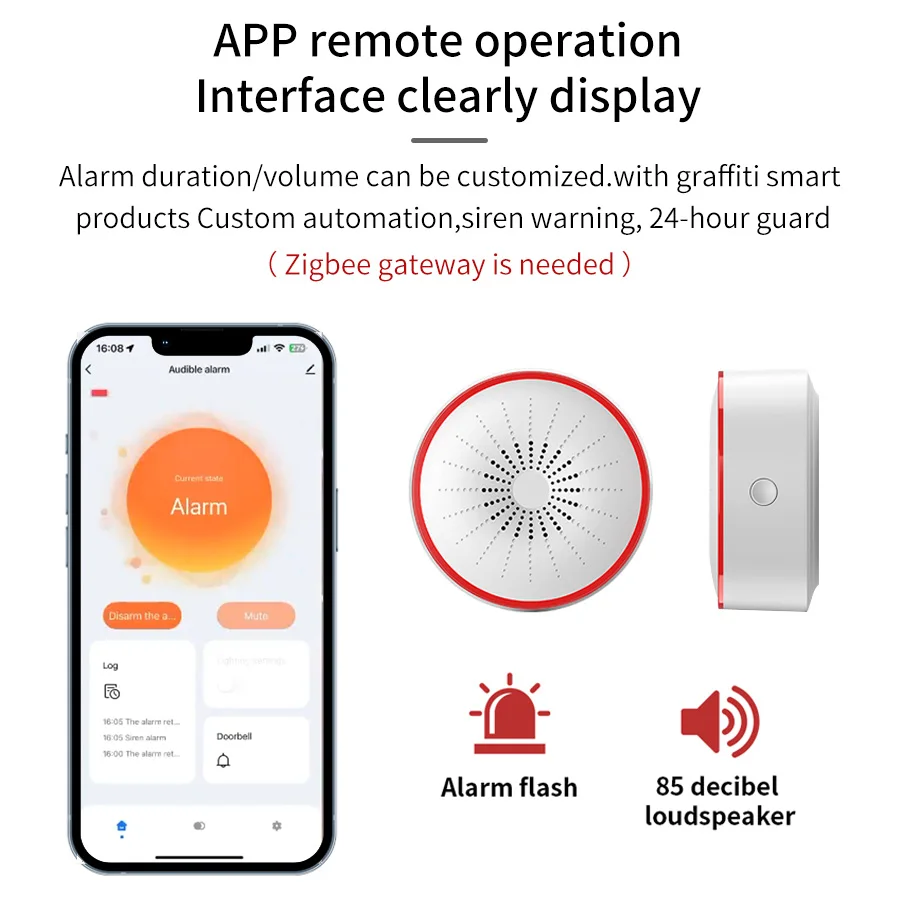 Tuya WiFi ZigBee Smart Alarm S - Home Security Technology review and price