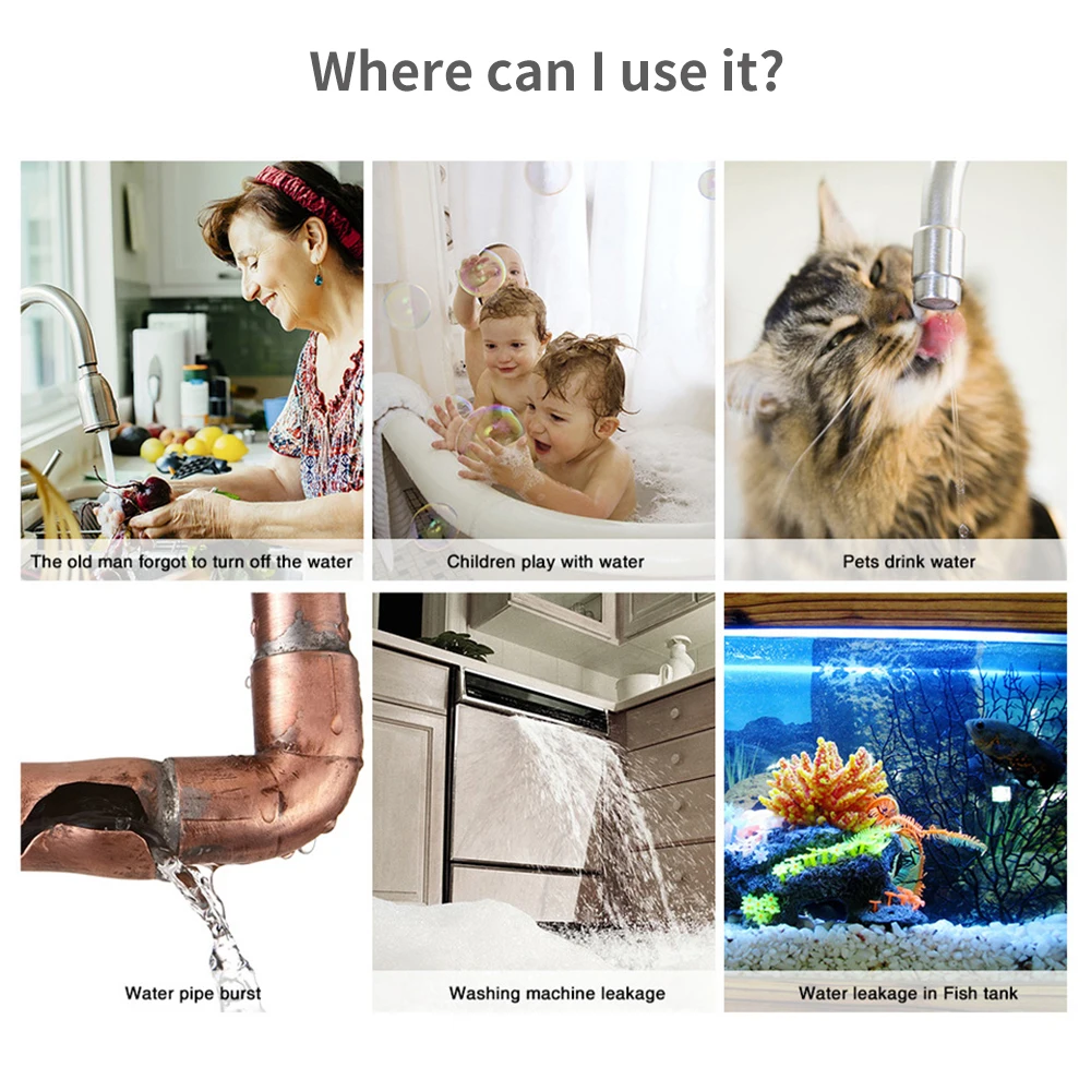 Tuya WiFi Zigbee Water Sensor  - Home Security Technology review and price