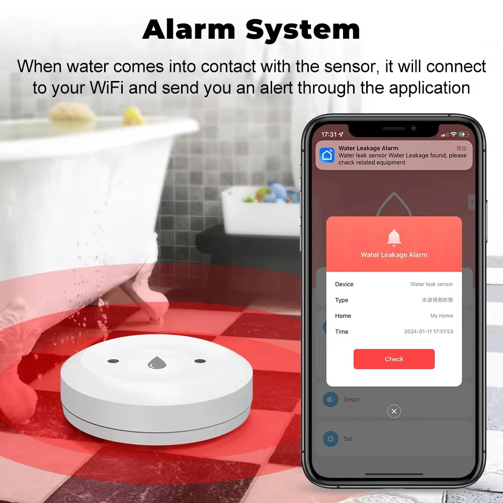 Tuya ZigBee 3.0 Water Leak Det - Home Security App review and price