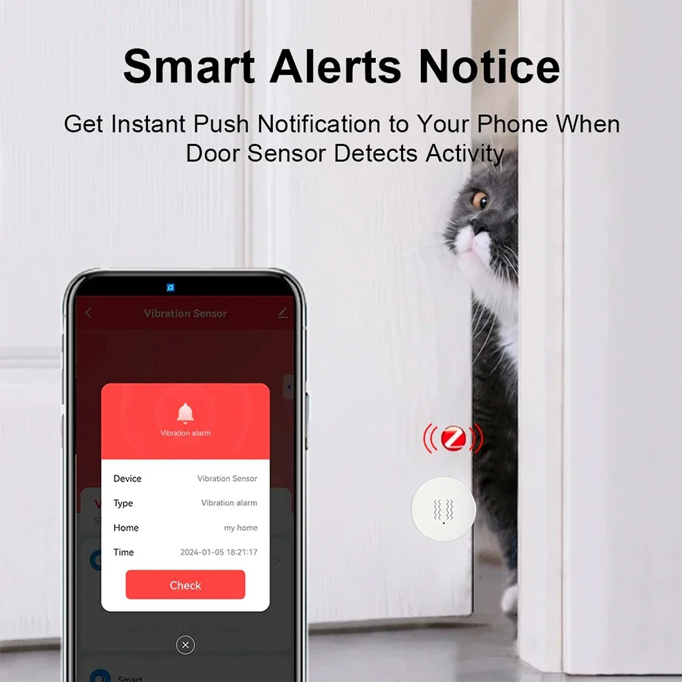 Tuya Zigbee Smart Vibration Se - Home Security App review and price