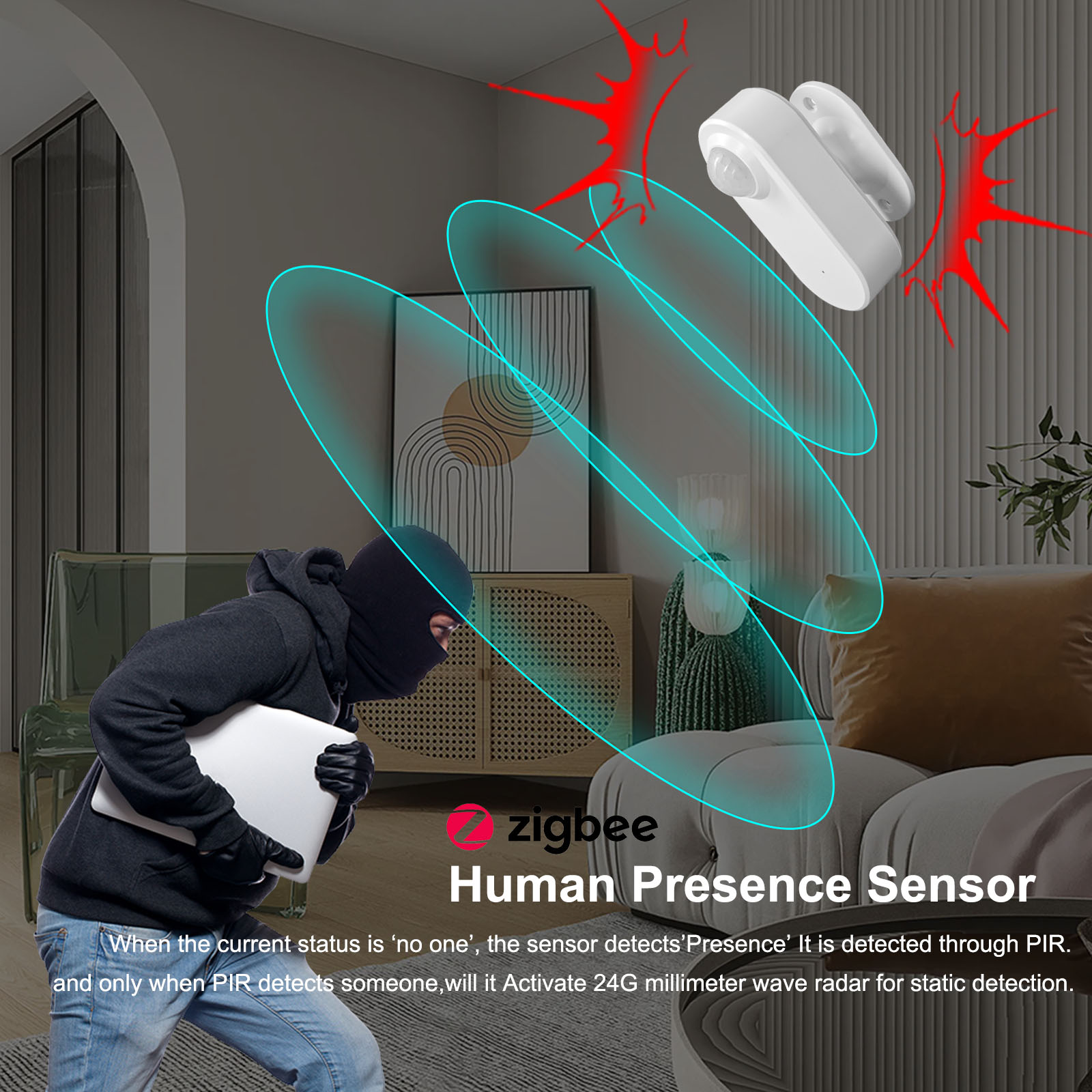 Tuya Human Presence Sensor Sma - Home Security App review and price