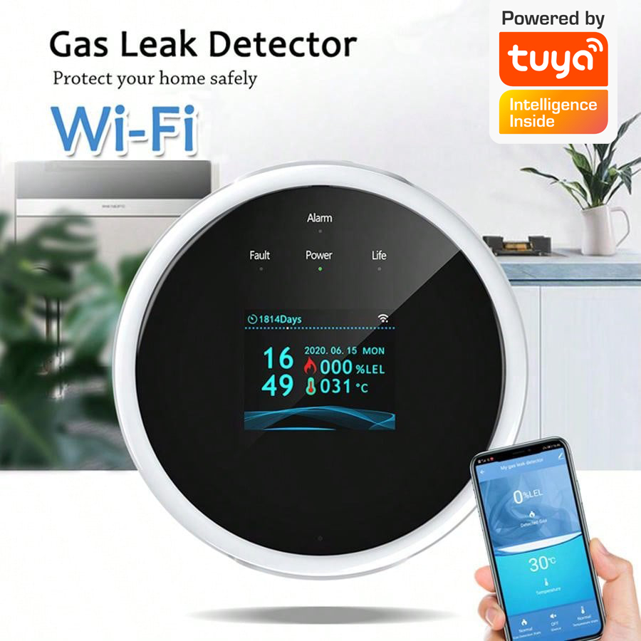 2.4G WiFi Gas Alarm Sensor Com - Home Security Technology review and price