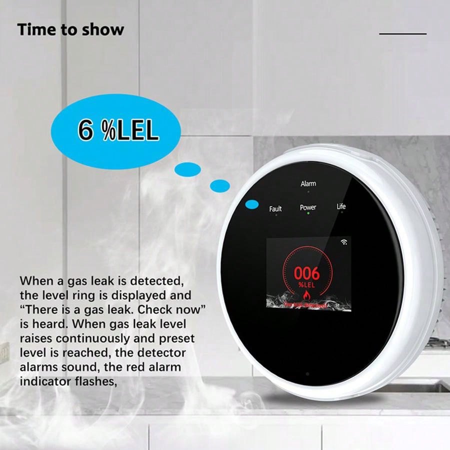 2.4G WiFi Gas Alarm Sensor Com - Home Security Technology review and price