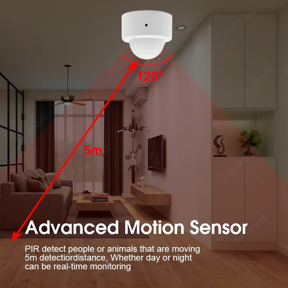 Zigbee 3.0 Human Motion Sensor - Home Security App review and price