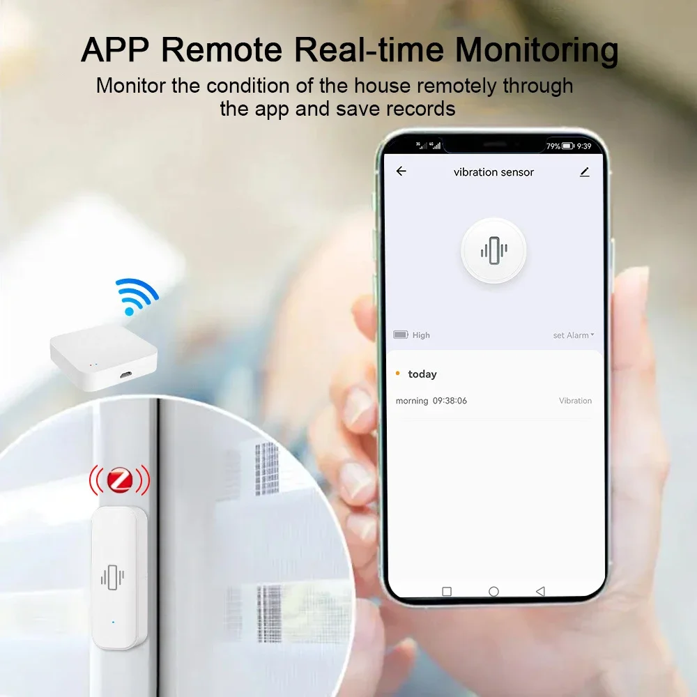 Tuya WiFi/Zigbee Smart Vibrati - Home Security App review and price